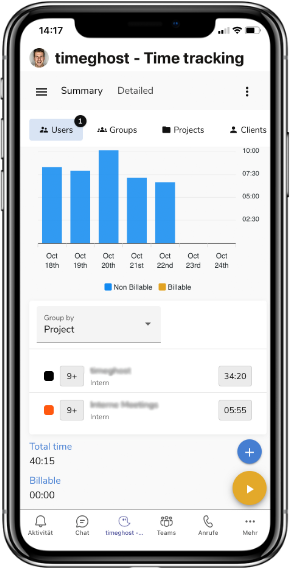 timeghost mobile app